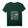 Damen Radfahrrerin Blumen Vintage Fahrrad T-Shirt mit V-Ausschnitt – Perfektes Geschenk für Fahrradliebhaberinnen zu Weihnachten, Muttertag & Geburtstag