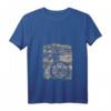Damen Radfahrrerin Blumen Vintage Fahrrad T-Shirt mit V-Ausschnitt – Perfektes Geschenk für Fahrradliebhaberinnen zu Weihnachten, Muttertag & Geburtstag