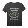 Warum ich ohne Akku fahre? Witziges Fahrrad T-Shirt – Perfektes Geschenk für Radfahrer & Fahrradliebhaber