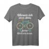 Warum ich ohne Akku fahre? Witziges Fahrrad T-Shirt – Perfektes Geschenk für Radfahrer & Fahrradliebhaber