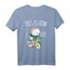 Lustiges 'This Is How I Roll Sushi' Fahrrad T-Shirt – Perfekt für Sushi-Liebhaber, Fahrradfahrer und als Geschenkidee