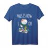 Lustiges 'This Is How I Roll Sushi' Fahrrad T-Shirt – Perfekt für Sushi-Liebhaber, Fahrradfahrer und als Geschenkidee