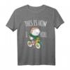 Lustiges 'This Is How I Roll Sushi' Fahrrad T-Shirt – Perfekt für Sushi-Liebhaber, Fahrradfahrer und als Geschenkidee