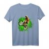 MTB Downhill Mountainbike T-Shirt mit grünem Klecks – Perfektes Geschenk für Mountainbiker und Downhiller