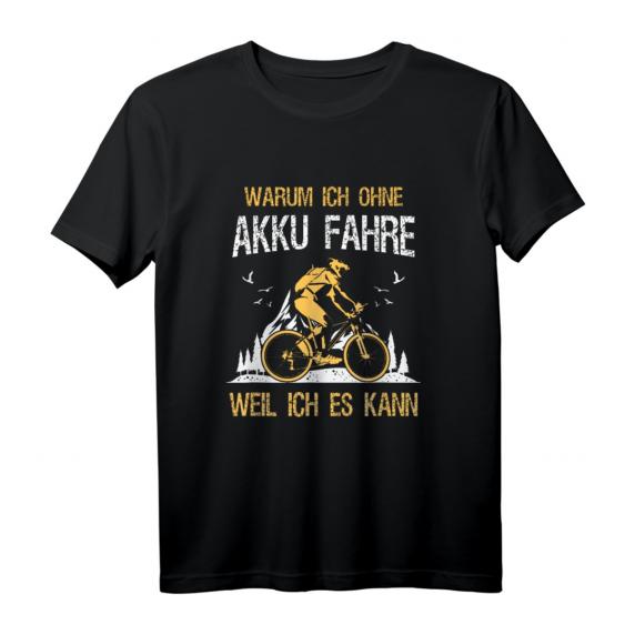 Fahrrad TShirt Warum Ich Ohne Akku Fahre Weil Ich Es Kann – Lustiges Radfahrer Shirt mit Spruch für Fahrradliebhaber Fahrrad TShirt Warum Ich Ohne Akku Fahre Weil Ich Es Kann – Lustiges Radfahrer Shirt mit Spruch für Fahrradliebhaber