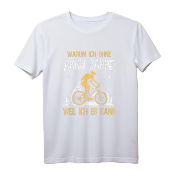 Fahrrad TShirt Warum Ich Ohne Akku Fahre Weil Ich Es Kann – Lustiges Radfahrer Shirt mit Spruch für Fahrradliebhaber Fahrrad TShirt Warum Ich Ohne Akku Fahre Weil Ich Es Kann – Lustiges Radfahrer Shirt mit Spruch für Fahrradliebhaber