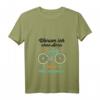 Damen Fahrrad T-Shirt mit Spruch 'Warum ich ohne Akku fahre? Weil ich es kann' – Lustiges Geschenk für Radfahrer & Fahrradliebhaber