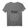 Damen Fahrrad T-Shirt mit Spruch 'Warum ich ohne Akku fahre? Weil ich es kann' – Lustiges Geschenk für Radfahrer & Fahrradliebhaber