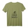 Damen Fahrrad T-Shirt mit V-Ausschnitt - Gegenwind formt den Charakter, lustiges Geschenk für Rennrad-, Mountainbike- und E-Bike-Fahrer