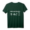 Mein Plan für Heute Kaffee Mountainbike Bier T-Shirt – Lustiges Geschenk für Radfahrer, Mountainbiker & Naturfreunde zu Geburtstag, Weihnachten & Co.