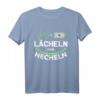 Lächeln Statt Hecheln E Bike T-Shirt | Lustiges Fahrrad Shirt mit Spruch – Perfektes Geschenk für Fahrradfahrer zum Geburtstag, Vatertag, Muttertag oder Weihnachten