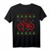 Mountain Bike Fully im Schnee Weihnachts T-Shirt – Geschenkidee für Radfahrer, Mountainbiker & Downhill Fans zu Weihnachten