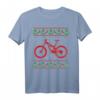 Mountain Bike Fully im Schnee Weihnachts T-Shirt – Geschenkidee für Radfahrer, Mountainbiker & Downhill Fans zu Weihnachten