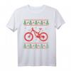 Mountain Bike Fully im Schnee Weihnachts T-Shirt – Geschenkidee für Radfahrer, Mountainbiker & Downhill Fans zu Weihnachten