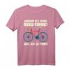 Lustiges Fahrrad T-Shirt - Warum ich ohne Akku fahre weil ich es kann - Für Radfahrer, Radsportler & Fahrradliebhaber
