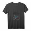 Damen Fahrrad T-Shirt mit V-Ausschnitt - Warum Ich Ohne Akku Fahre? Weil Ich Es Kann! Witziges Retro Vintage Design für Radfahrer & Fahrradfahrerinnen
