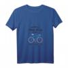Damen Fahrrad T-Shirt mit V-Ausschnitt - Warum Ich Ohne Akku Fahre? Weil Ich Es Kann! Witziges Retro Vintage Design für Radfahrer & Fahrradfahrerinnen