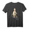 Papst Franziskus auf Fahrrad T-Shirt - Katholisches T-Shirt für Christen & religiöse Fans