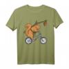 Lustiges Eichhörnchen T-Shirt mit Nüssen und Fahrrad - Originelles Geschenk für Kinder, Damen und Herren, Tierliebhaber & Naturliebhaber