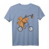 Lustiges Eichhörnchen T-Shirt mit Nüssen und Fahrrad - Originelles Geschenk für Kinder, Damen und Herren, Tierliebhaber & Naturliebhaber