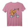 Lustiges Eichhörnchen T-Shirt mit Nüssen und Fahrrad - Originelles Geschenk für Kinder, Damen und Herren, Tierliebhaber & Naturliebhaber