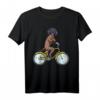 Bayerischer Gebirgsschweißhund Hund mit Fahrrad T-Shirt – Lustiges Hundefan Motiv für Herrchen, Frauchen & Kinder