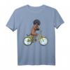 Bayerischer Gebirgsschweißhund Hund mit Fahrrad T-Shirt – Lustiges Hundefan Motiv für Herrchen, Frauchen & Kinder