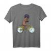 Bayerischer Gebirgsschweißhund Hund mit Fahrrad T-Shirt – Lustiges Hundefan Motiv für Herrchen, Frauchen & Kinder