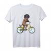 Bayerischer Gebirgsschweißhund Hund mit Fahrrad T-Shirt – Lustiges Hundefan Motiv für Herrchen, Frauchen & Kinder