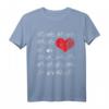 Herz Liebe Fahrrad T-Shirt - Für Radfahrer, Radfahrerinnen und Fahrradliebhaber als Geschenk zu Weihnachten oder Geburtstag