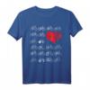 Herz Liebe Fahrrad T-Shirt - Für Radfahrer, Radfahrerinnen und Fahrradliebhaber als Geschenk zu Weihnachten oder Geburtstag