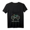 Damen Witziges Fahrrad T-Shirt mit V-Ausschnitt – Warum ich ohne Akku fahre? Weil ich es kann – Perfekt für leidenschaftliche Radfahrer und Fahrradliebhaber
