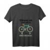 Damen Witziges Fahrrad T-Shirt mit V-Ausschnitt – Warum ich ohne Akku fahre? Weil ich es kann – Perfekt für leidenschaftliche Radfahrer und Fahrradliebhaber