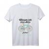 Damen Witziges Fahrrad T-Shirt mit V-Ausschnitt – Warum ich ohne Akku fahre? Weil ich es kann – Perfekt für leidenschaftliche Radfahrer und Fahrradliebhaber