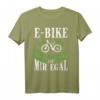 E-Bike Fahrrad T-Shirt mit lustigem Spruch – Perfektes Geschenk für E-Biker, Mountainbike und Elektrofahrrad Liebhaber, Weihnachten & Geburtstag
