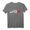 Rennrad Evolution T-Shirt für Radfahrer und Biker – Retro Fahrrad Shirt für Racer, Triathleten & Mountain Biker
