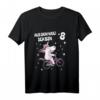 Kinder T-Shirt für 8-Jährige Mädchen mit Sternen & Fahrrad - Perfektes Geburtstagsoutfit für Prinzessinnen & kleine Abenteurerinnen