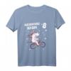 Kinder T-Shirt für 8-Jährige Mädchen mit Sternen & Fahrrad - Perfektes Geburtstagsoutfit für Prinzessinnen & kleine Abenteurerinnen