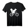 Eichhörnchen Auf Fahrrad Streifenhörnchen Liebhaber T-Shirt - Lustiges Design für Tier- und Radsportfans, perfektes Geschenk