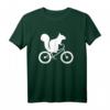 Eichhörnchen Auf Fahrrad Streifenhörnchen Liebhaber T-Shirt - Lustiges Design für Tier- und Radsportfans, perfektes Geschenk