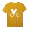 Eichhörnchen Auf Fahrrad Streifenhörnchen Liebhaber T-Shirt - Lustiges Design für Tier- und Radsportfans, perfektes Geschenk