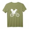 Eichhörnchen Auf Fahrrad Streifenhörnchen Liebhaber T-Shirt - Lustiges Design für Tier- und Radsportfans, perfektes Geschenk