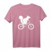 Eichhörnchen Auf Fahrrad Streifenhörnchen Liebhaber T-Shirt - Lustiges Design für Tier- und Radsportfans, perfektes Geschenk