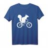 Eichhörnchen Auf Fahrrad Streifenhörnchen Liebhaber T-Shirt - Lustiges Design für Tier- und Radsportfans, perfektes Geschenk