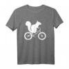 Eichhörnchen Auf Fahrrad Streifenhörnchen Liebhaber T-Shirt - Lustiges Design für Tier- und Radsportfans, perfektes Geschenk