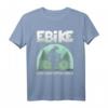 Lächeln Statt Hecheln - Lustiges eBike Pedelec eMTB Fahrrad T-Shirt für Radfahrer, perfekt für Radtouren, Urlaub und Freizeit