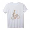 Giraffe auf dem Fahrrad T-Shirt – Perfektes Geschenk für Tierliebhaber, Tierschützer, Zoo- und Afrika-Fans zu Weihnachten, Halloween und Geburtstag
