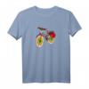 Vintage Blumen Fahrrad T-Shirt – Buntes Retro Design für Radfahrer, Naturliebhaber & E-Bike Fans als Geschenk