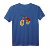 Vintage Blumen Fahrrad T-Shirt – Buntes Retro Design für Radfahrer, Naturliebhaber & E-Bike Fans als Geschenk