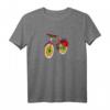 Vintage Blumen Fahrrad T-Shirt – Buntes Retro Design für Radfahrer, Naturliebhaber & E-Bike Fans als Geschenk